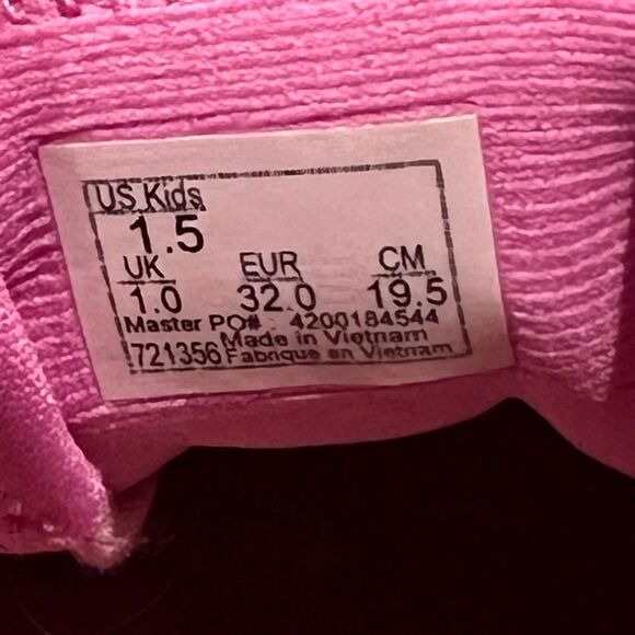 Pink and white kids Vans lowtop lightweight sneakers size 1.5 - Picture 7 of 7